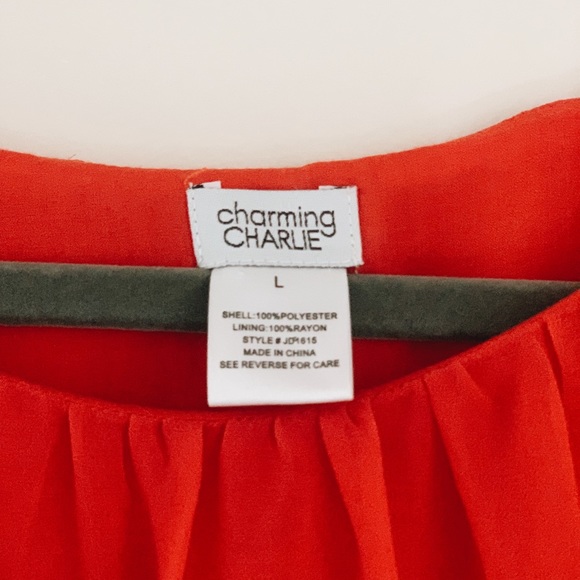 NWT Red Long-Sleeved Dress from Charming Charlie - Picture 2 of 4
